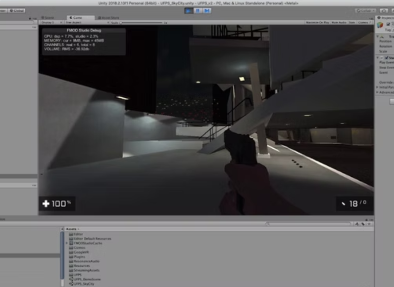 Itai Matos - Shooter FMOD - Captura de pantalla